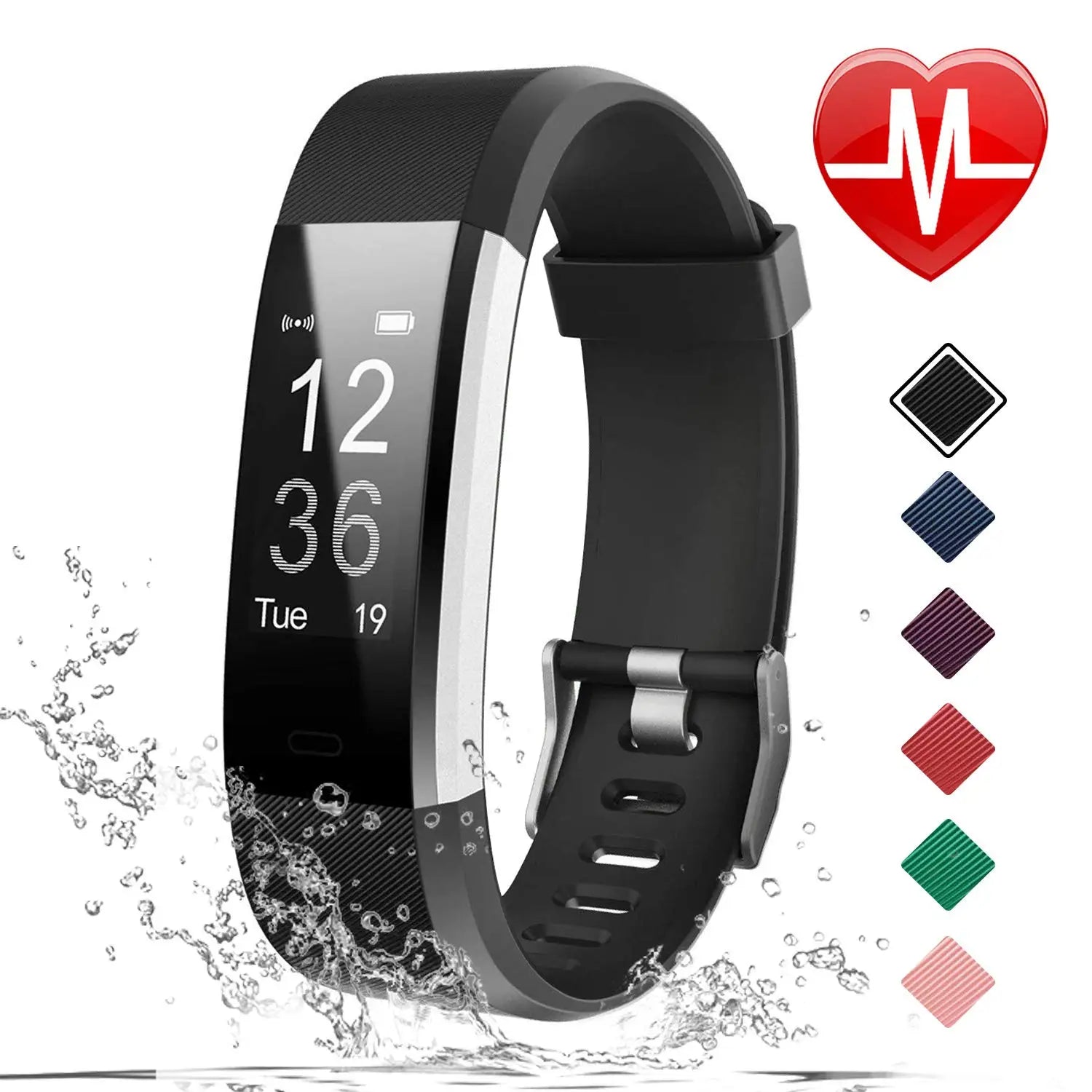 Smart Sports Bracelet MenAnd Women Pedometer Heart Rate Blood Pressure Fitness Ttracker Smartwatch Bluetooth For iOS Android+BOX