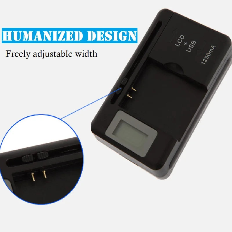 Brand New Universal Mobile Battery Charger EU US Plug LCD Indicator Screen Charging USB-Port Adapter Cell Phone Chargers
