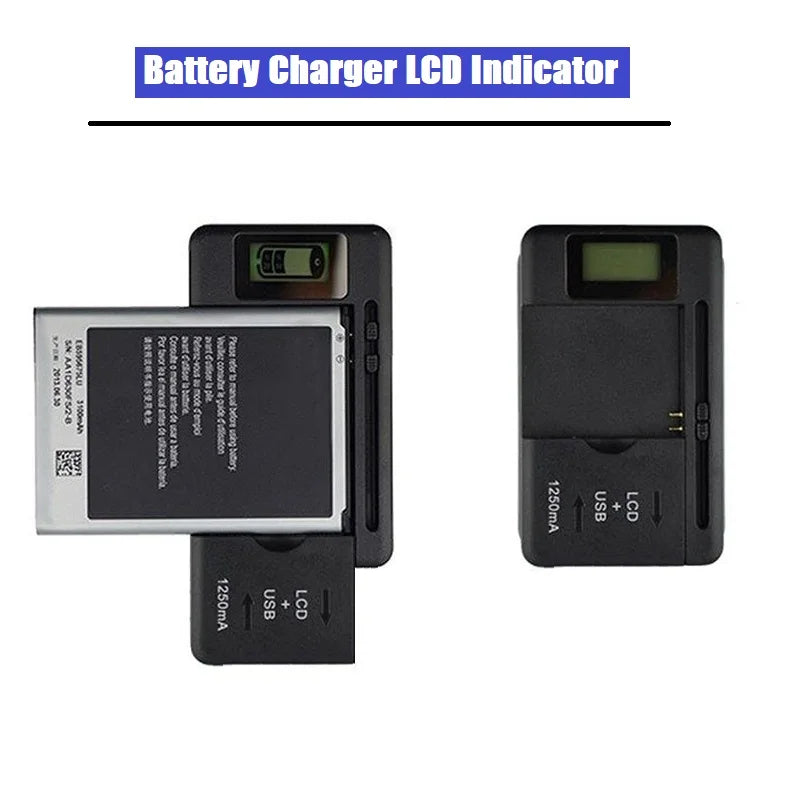 Brand New Universal Mobile Battery Charger EU US Plug LCD Indicator Screen Charging USB-Port Adapter Cell Phone Chargers