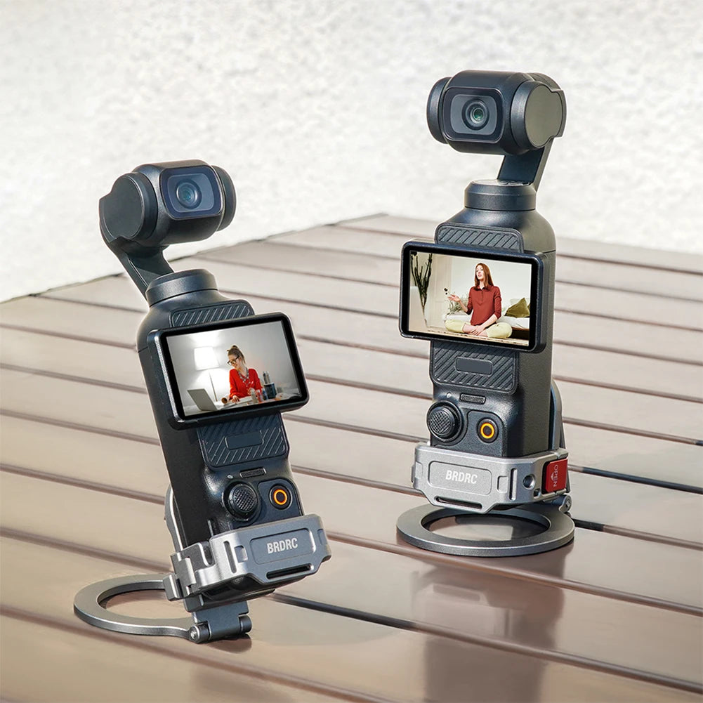 Magnetic Adapter Frame for JI Osmo Pocket 3 Desktop Mount Base Expansion Bracket Protective Case Photography Camera Accessories