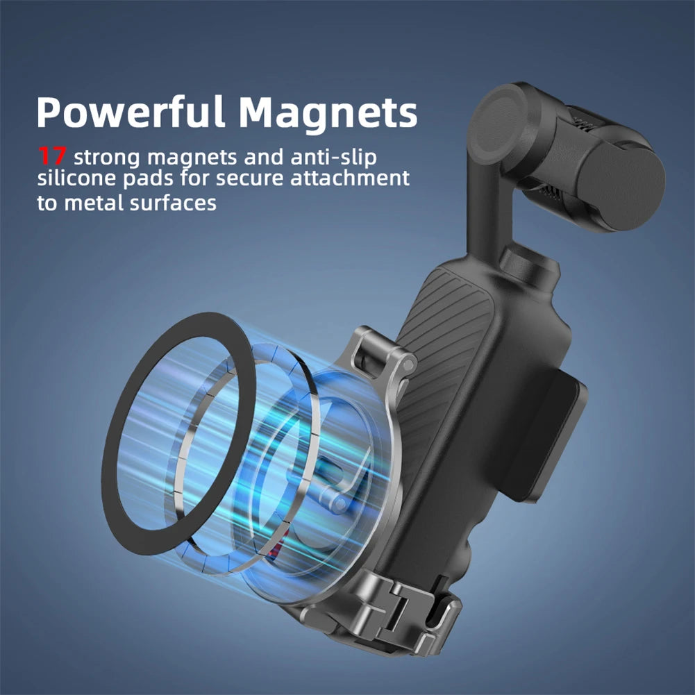 Magnetic Adapter Frame for JI Osmo Pocket 3 Desktop Mount Base Expansion Bracket Protective Case Photography Camera Accessories