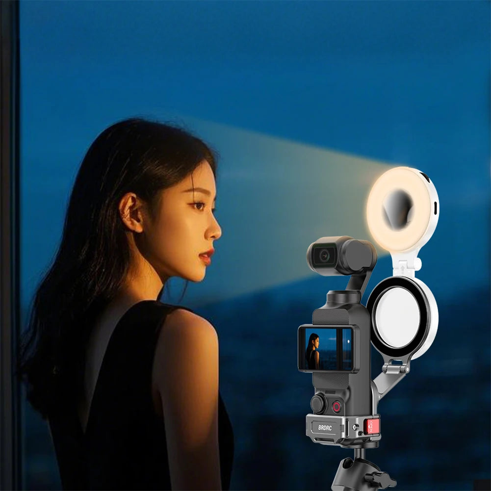 Magnetic Adapter Frame for JI Osmo Pocket 3 Desktop Mount Base Expansion Bracket Protective Case Photography Camera Accessories