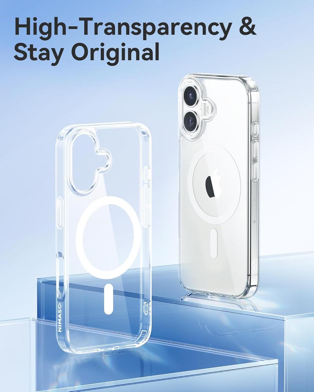 iPhone 17 / 17 Air / 17 Pro / 17 Pro Max transparent Back Cover | Slim Protective Phone Case